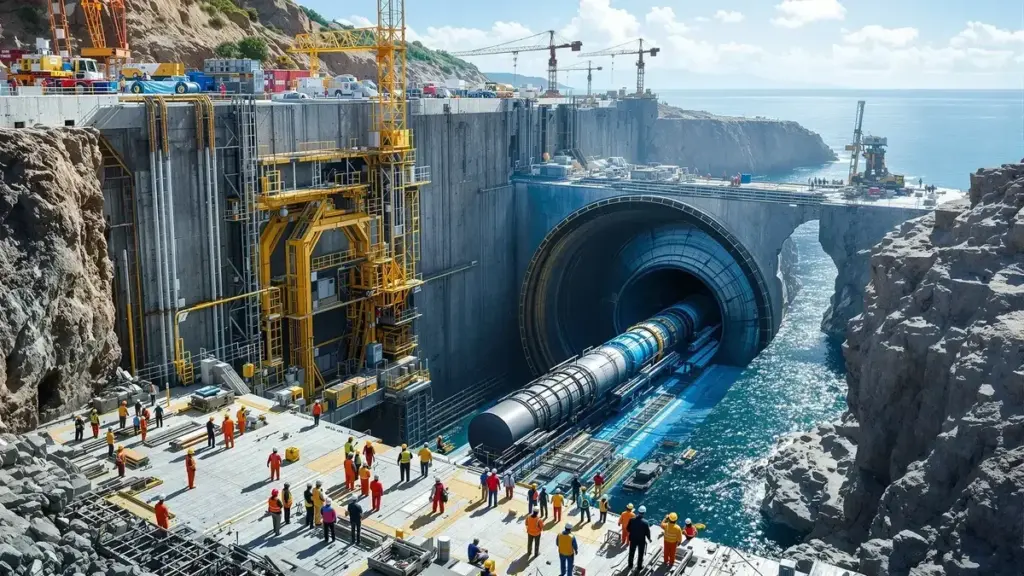 Geheimer Tunnel unter dem Meer verbindet bald zwei Kontinente