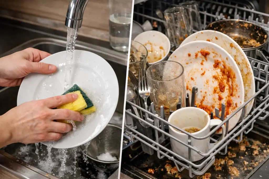 Deshalb wäscht Ihre Spülmaschine schlechter, wenn Sie vorher abspülen